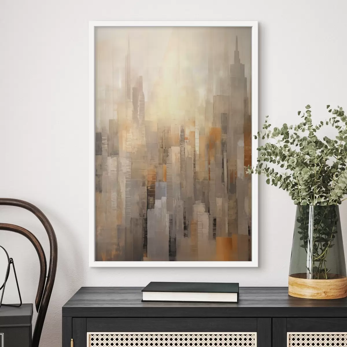 Постер Абстрактний міський пейзаж f46580
