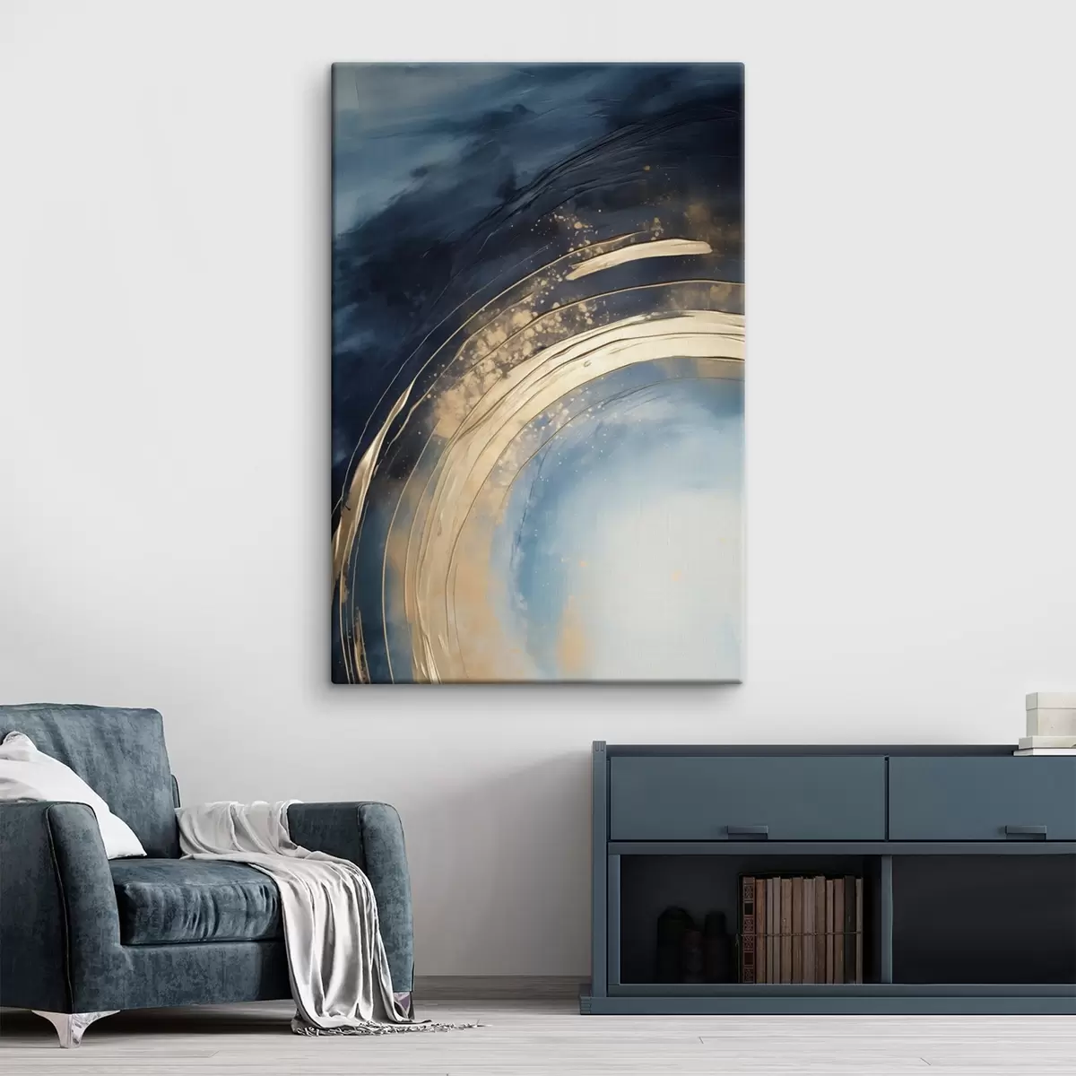 Картина Широке кільце з світлим центром і плямистою глазур'ю s46488