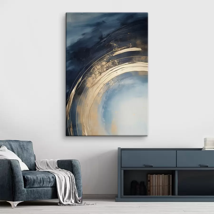 Картина Широке кільце з світлим центром і плямистою глазур'ю s46488