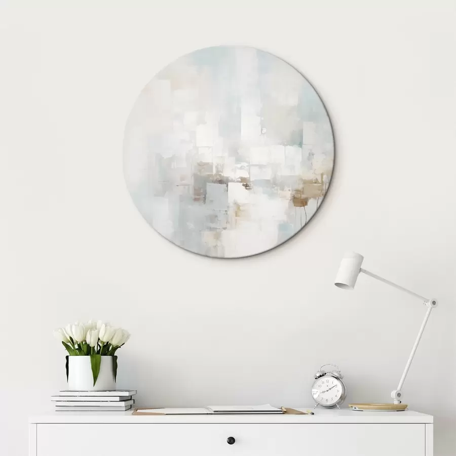 Картина Світлі пастельні блоки: синій, бежевий, білий r46546