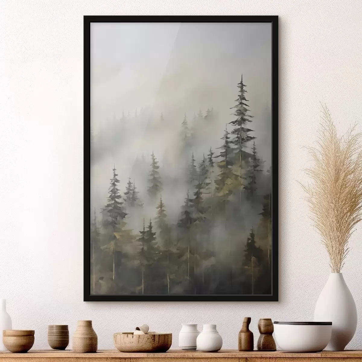 Постер Ліс у тумані імітація живопису f46671