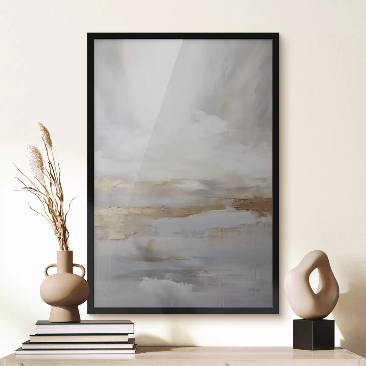 Постер Абстрактна композиція, імітація живопису f46678