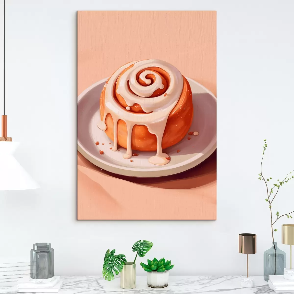 Картина Булочка з корицею та кремовою глазур'ю s46624