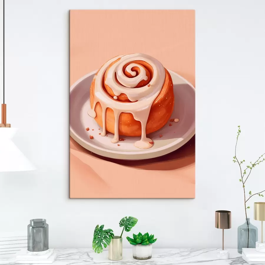 Картина Булочка з корицею та кремовою глазур'ю s46624