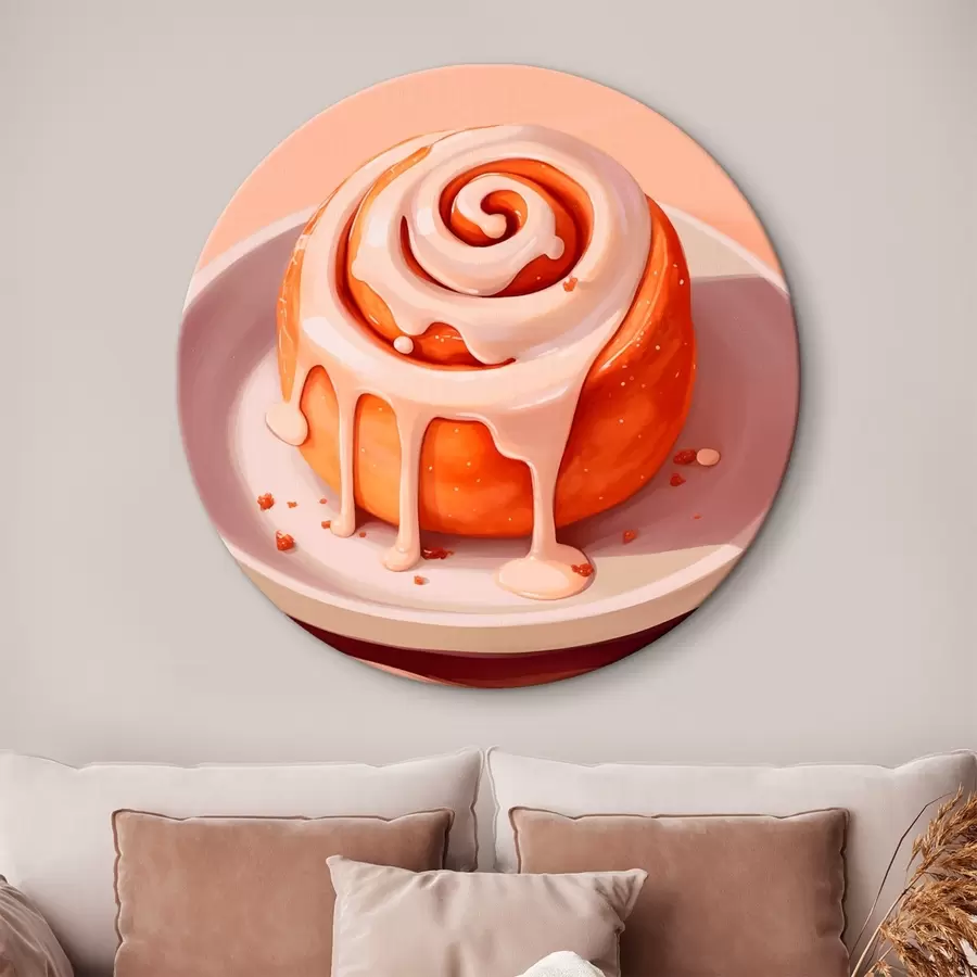 Картина Булочка з корицею та кремовою глазур'ю r46624