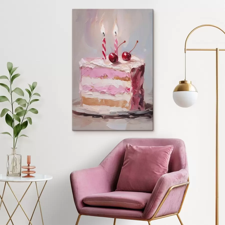 Картина Шматок торта, що імітує картину s46718