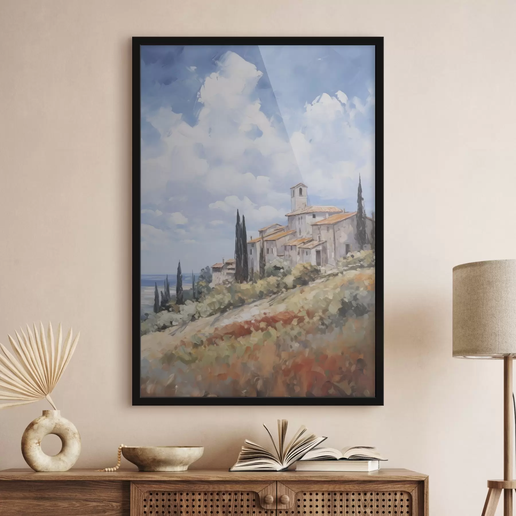 Картина Імітація сільського пейзажу в живописі f46716