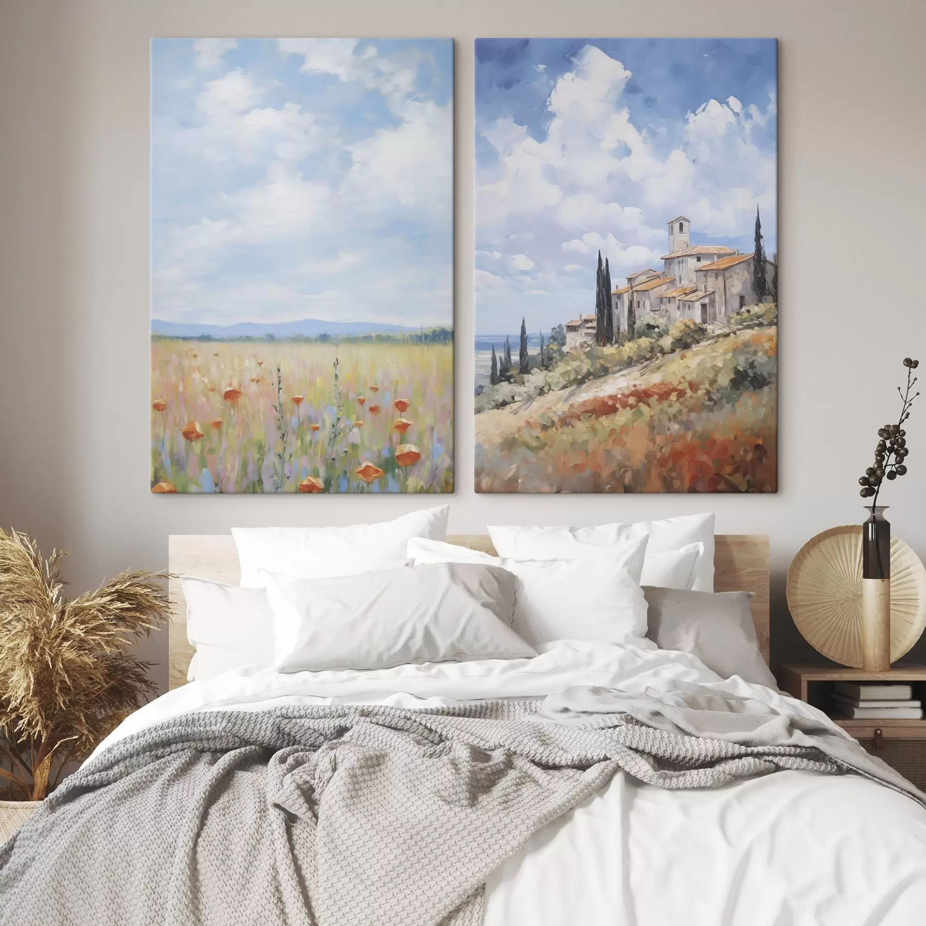 Картина Імітація сільського пейзажу в живописі m01018