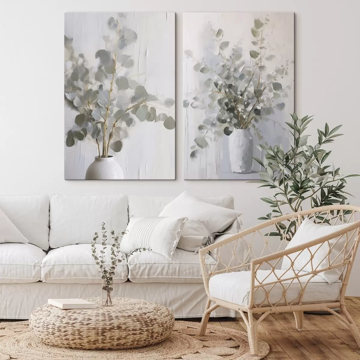 Картина Гілки у вазі, імітація картини m01020