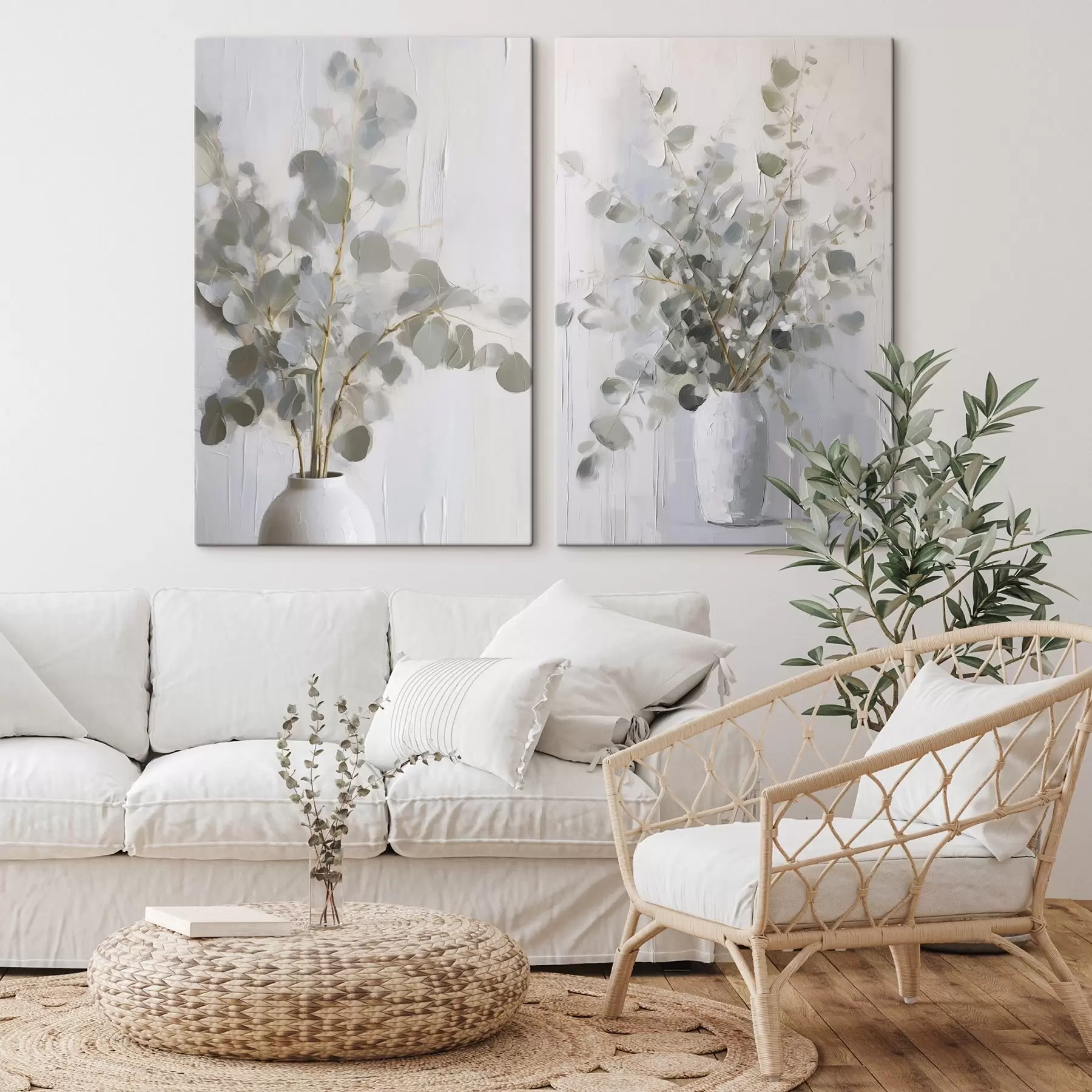 Картина Гілки у вазі, імітація картини m01020