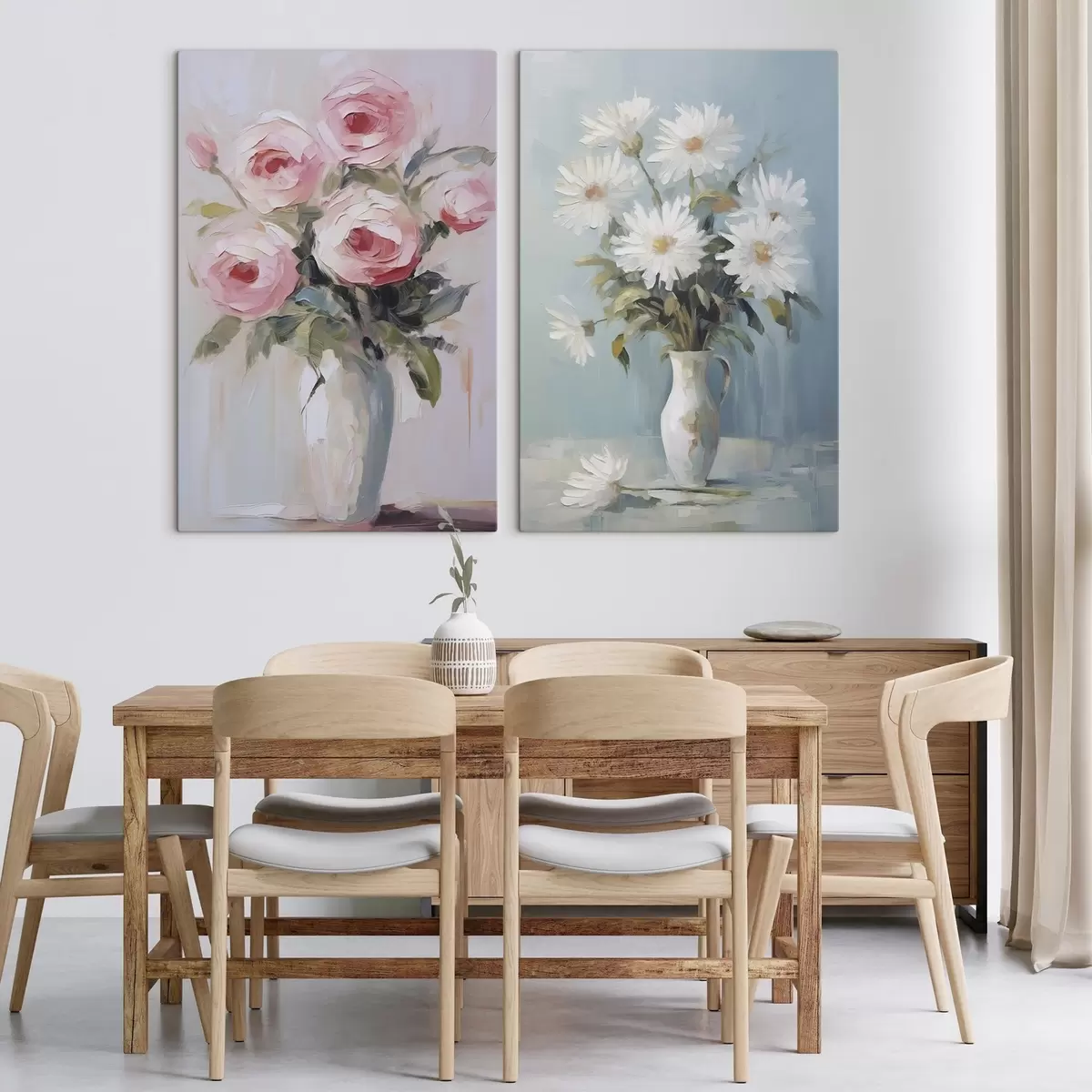 Картина Квіти у вазі, імітація картини m01027