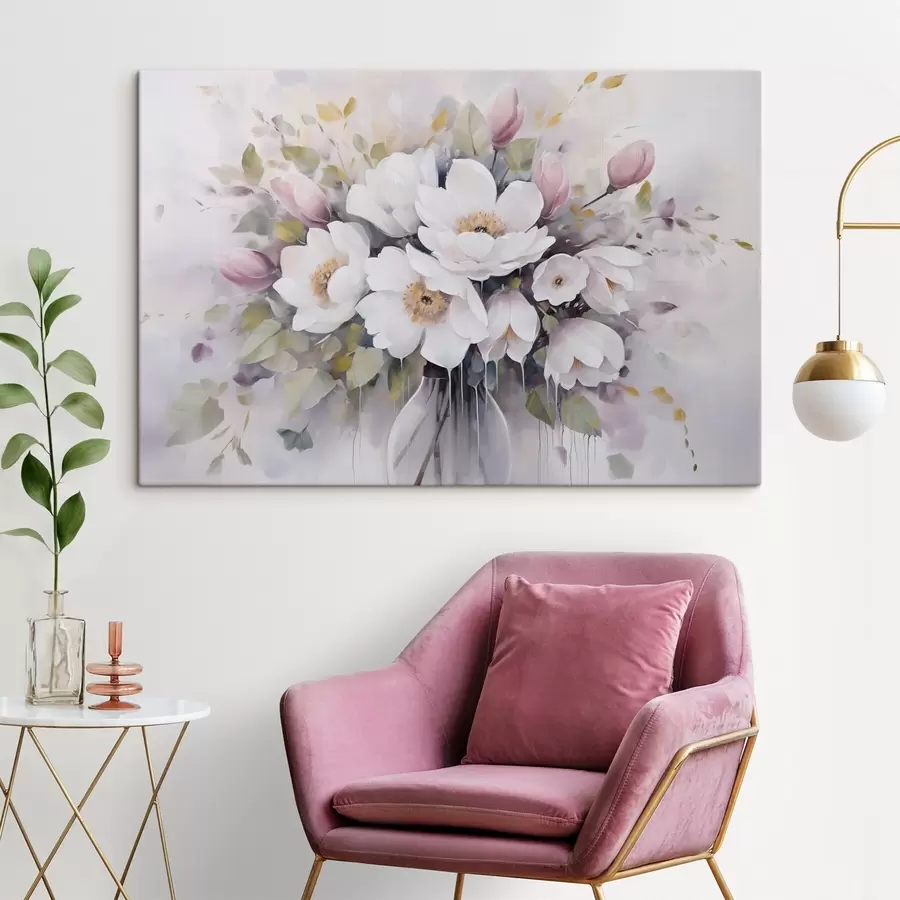 Картина Квіти у вазі, імітація картини s46763