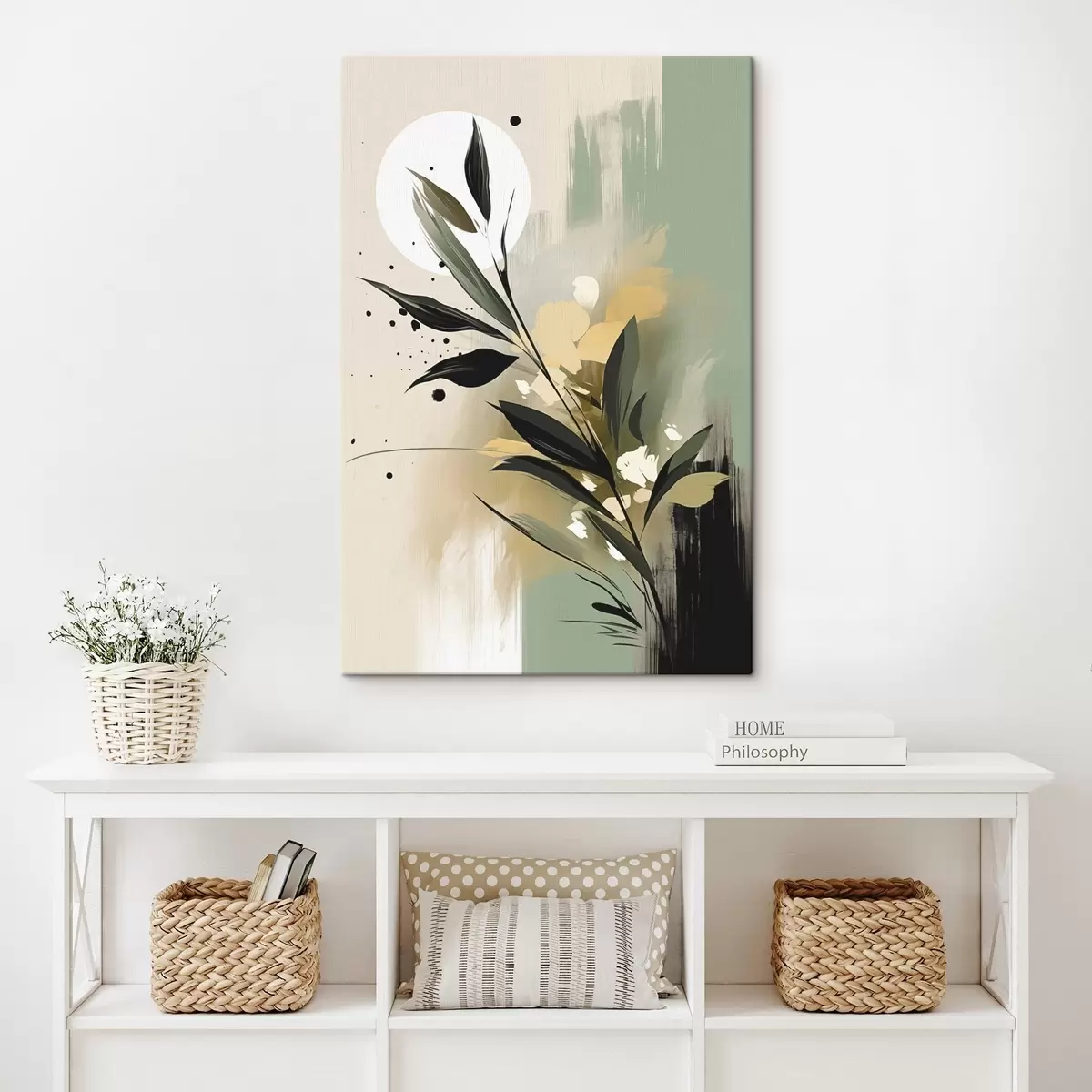 Картина Абстракція з рослиною s46790