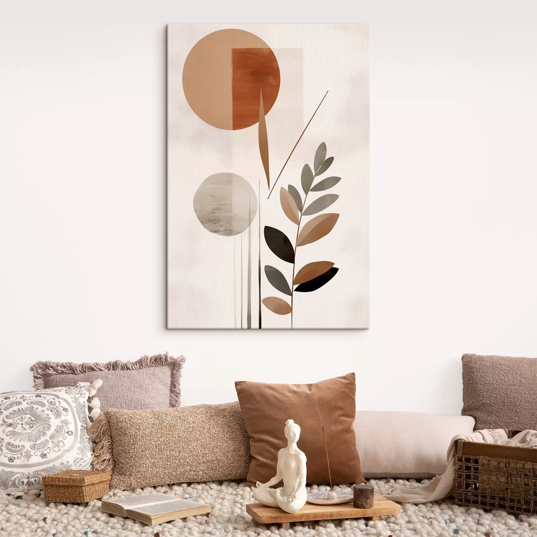 Картина Абстракція з рослиною s46781