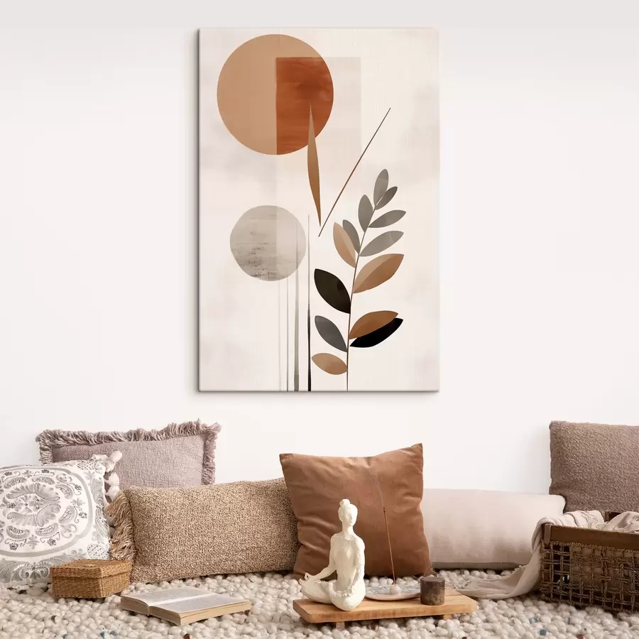 Картина Абстракція з рослиною s46781