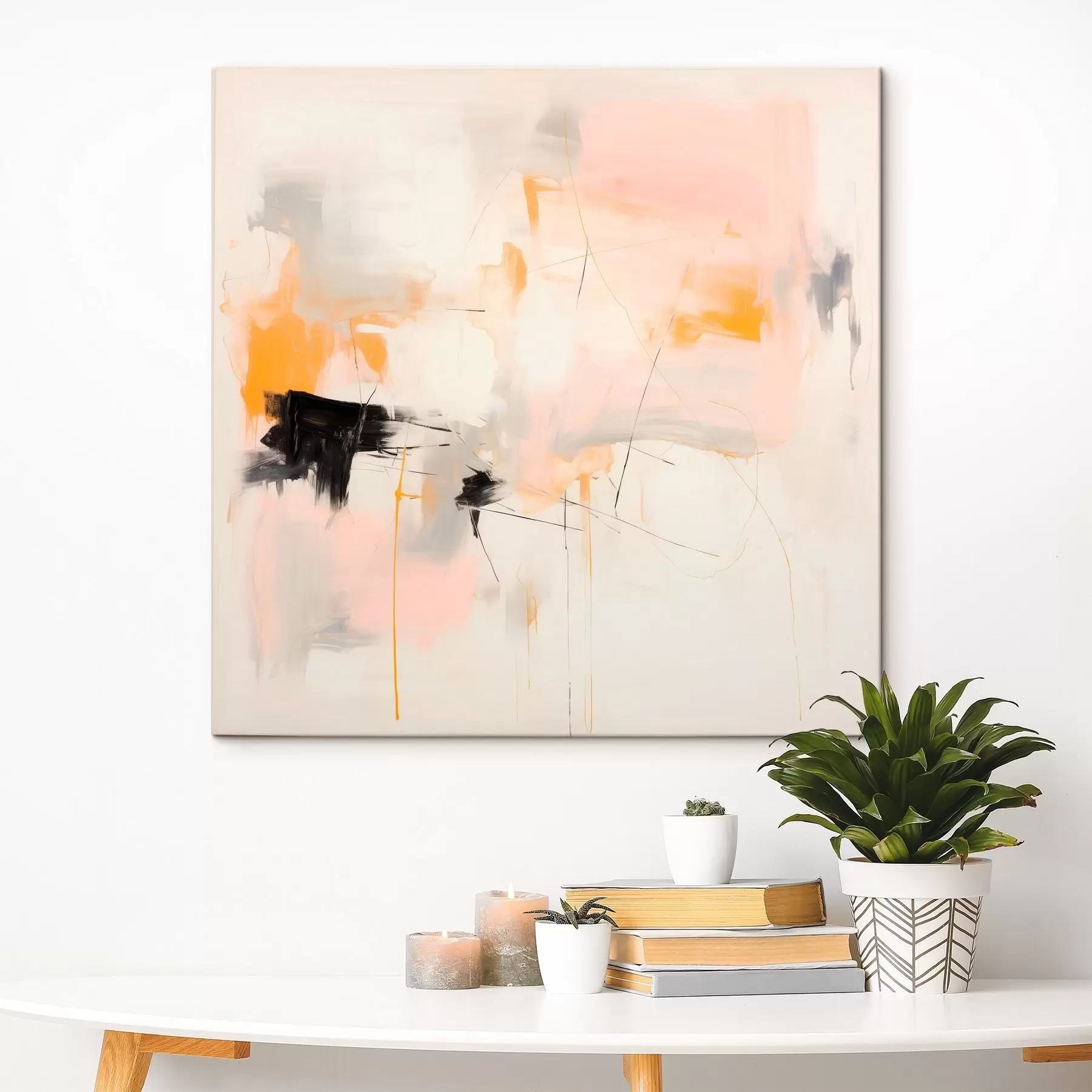 Картина Розмиті форми та динамічні штрихи в жестикуляційному стилі s46639