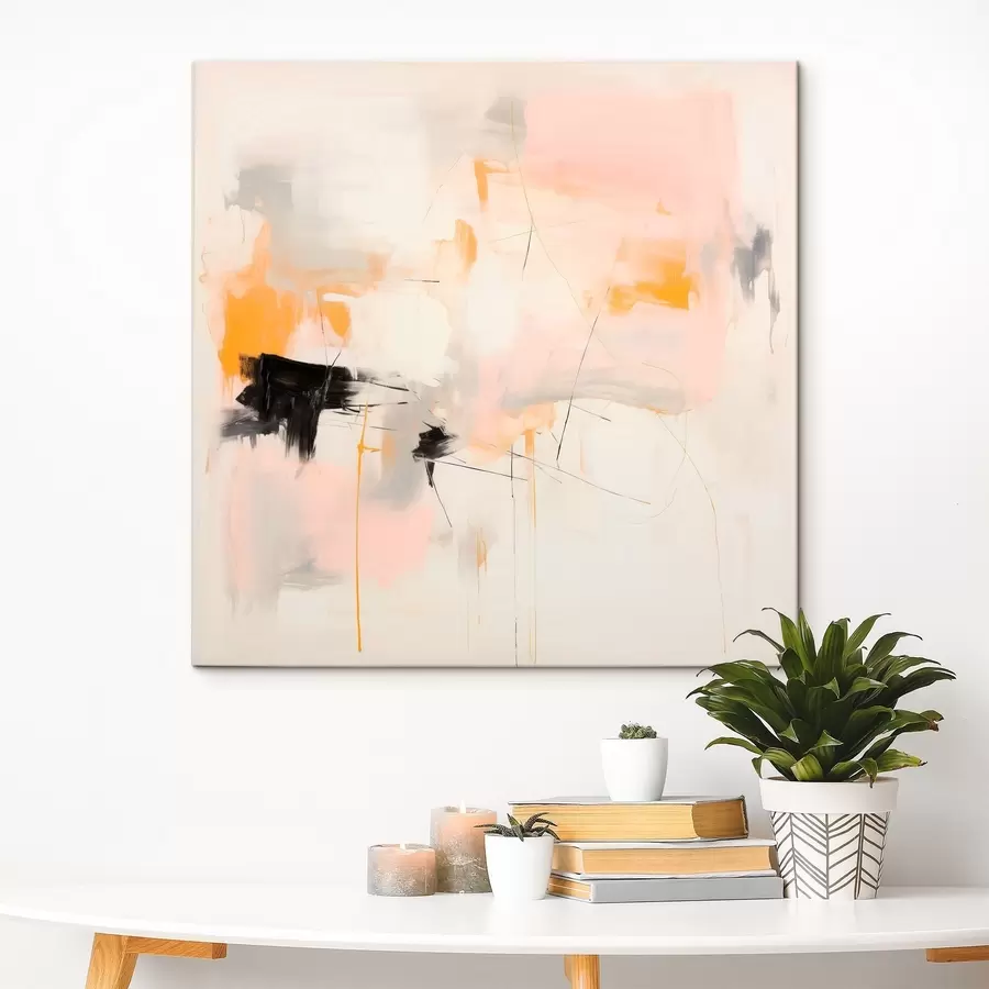 Картина Розмиті форми та динамічні штрихи в жестикуляційному стилі s46639