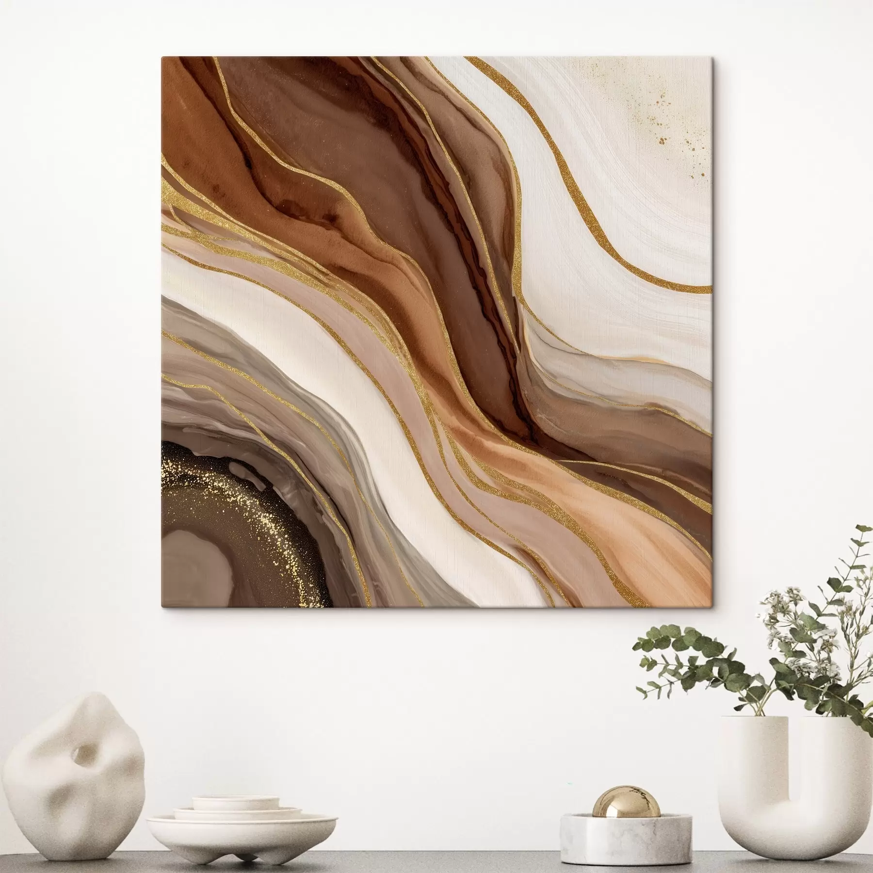 Картина Кам'яна композиція в дерев'яних тонах s46642