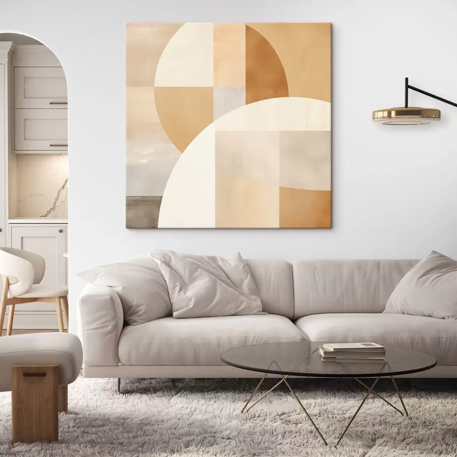 Картина Художня геометрія в пастельних тонах s46650