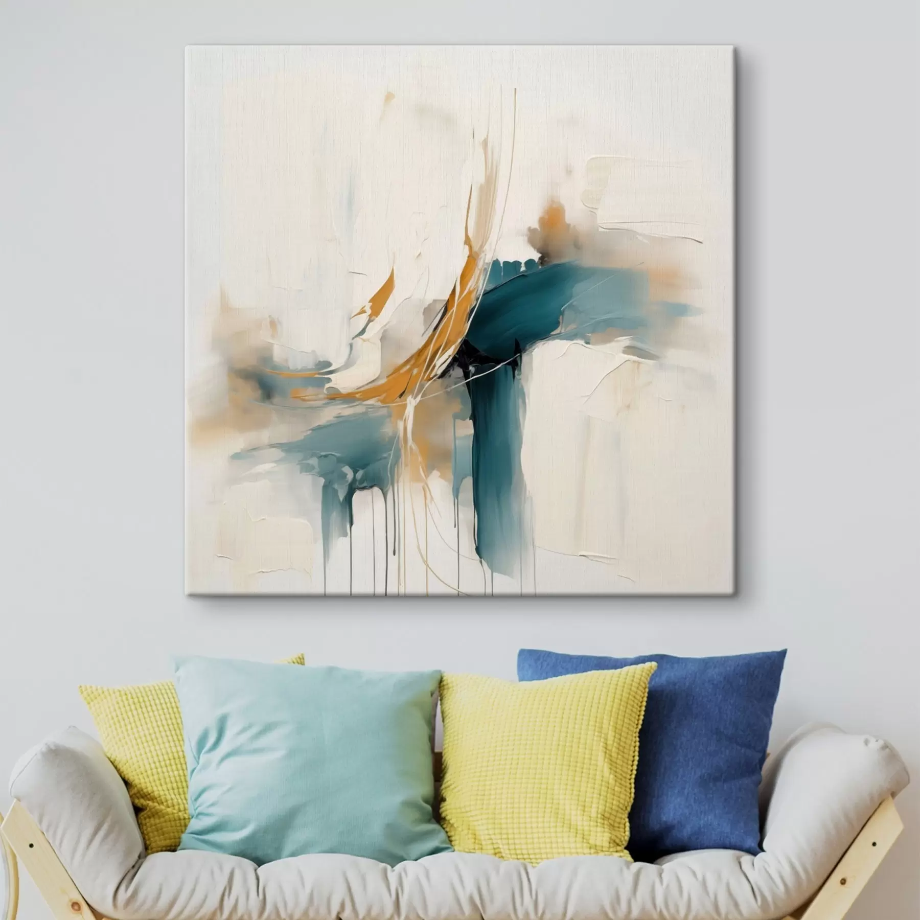 Картина Динамічна абстракція з текстурованими елементами s46657