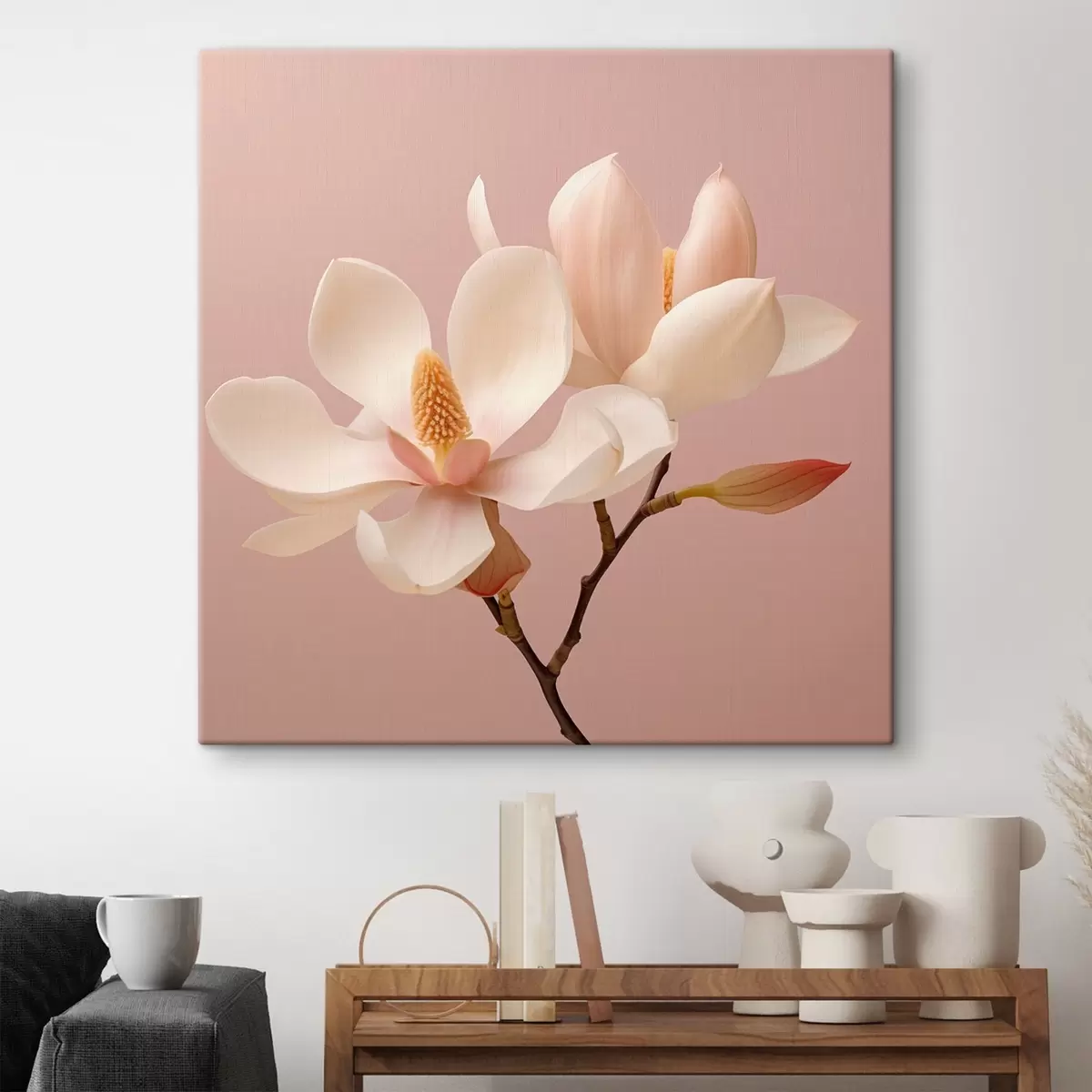 Картина Ніжні квіткові пелюстки в пастельній гамі s46666