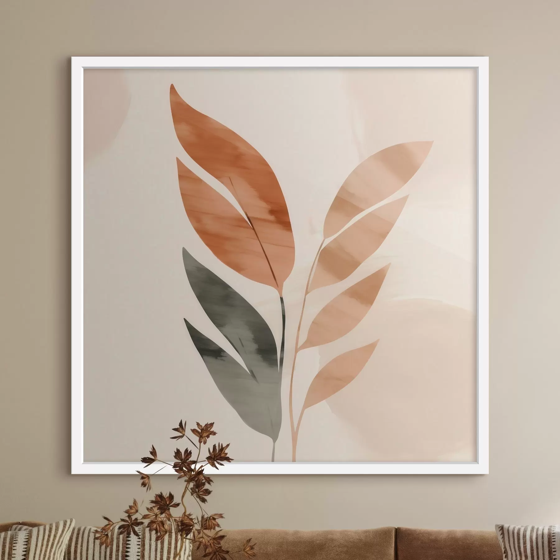 Картина Ботанічна композиція в теплих тонах f46647