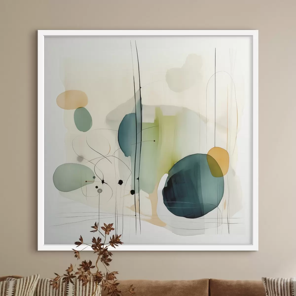 Постер Художня геометрія в м'яких тонах f46649