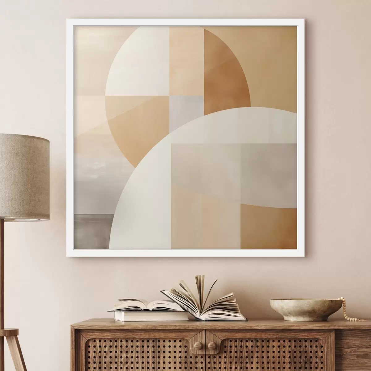 Постер Художня геометрія в пастельних тонах f46650