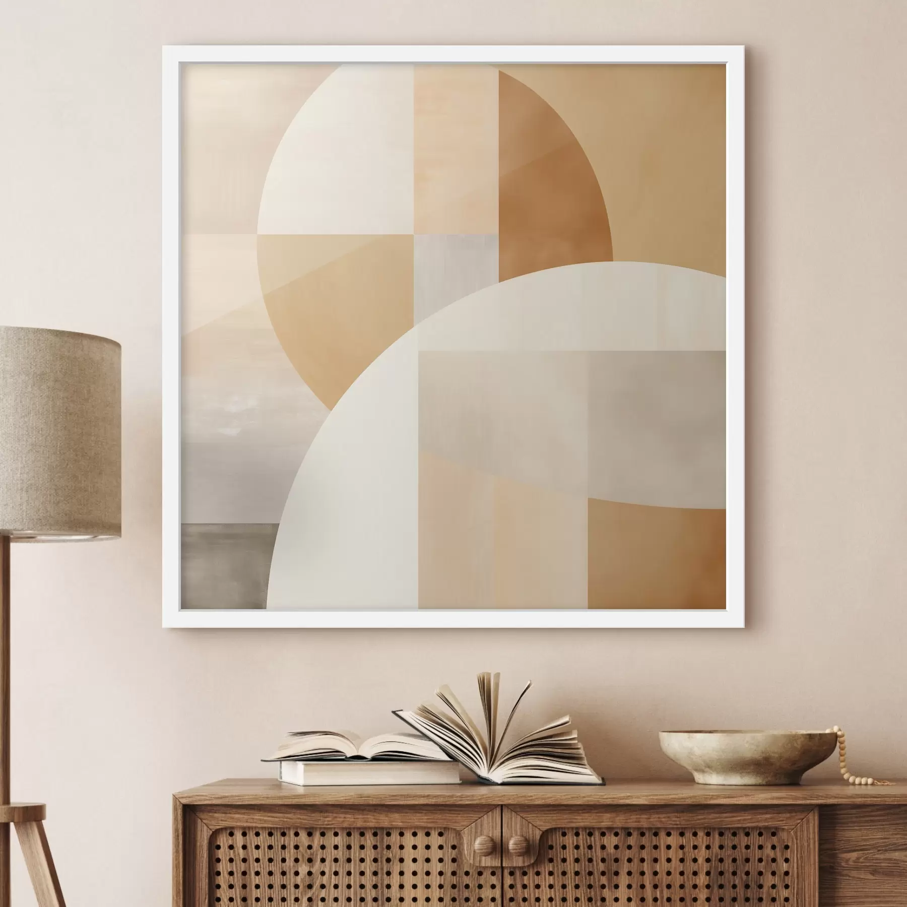 Картина Художня геометрія в пастельних тонах f46650