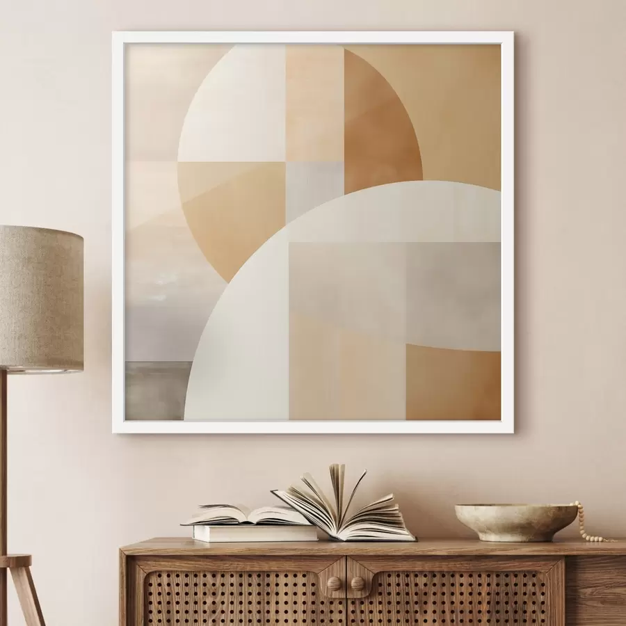 Картина Художня геометрія в пастельних тонах f46650