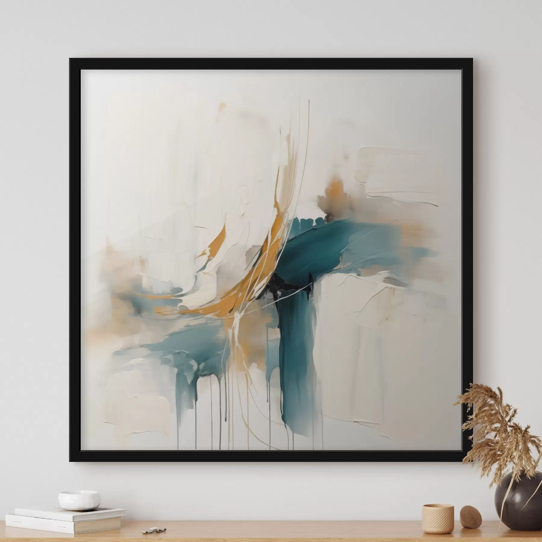 Картина Динамічна абстракція з текстурованими елементами f46657