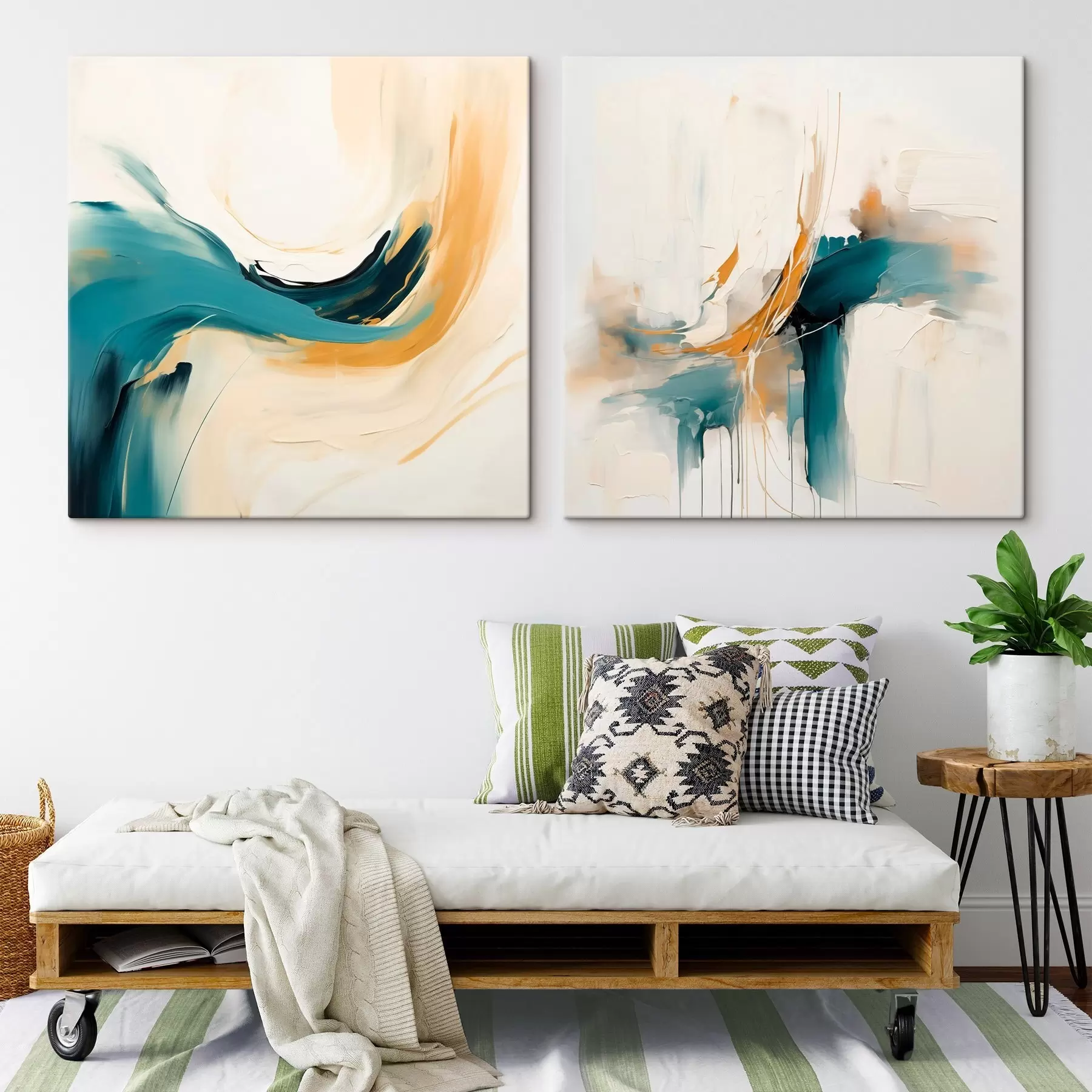 Картина Художня композиція з плавним переходом кольорів m00989