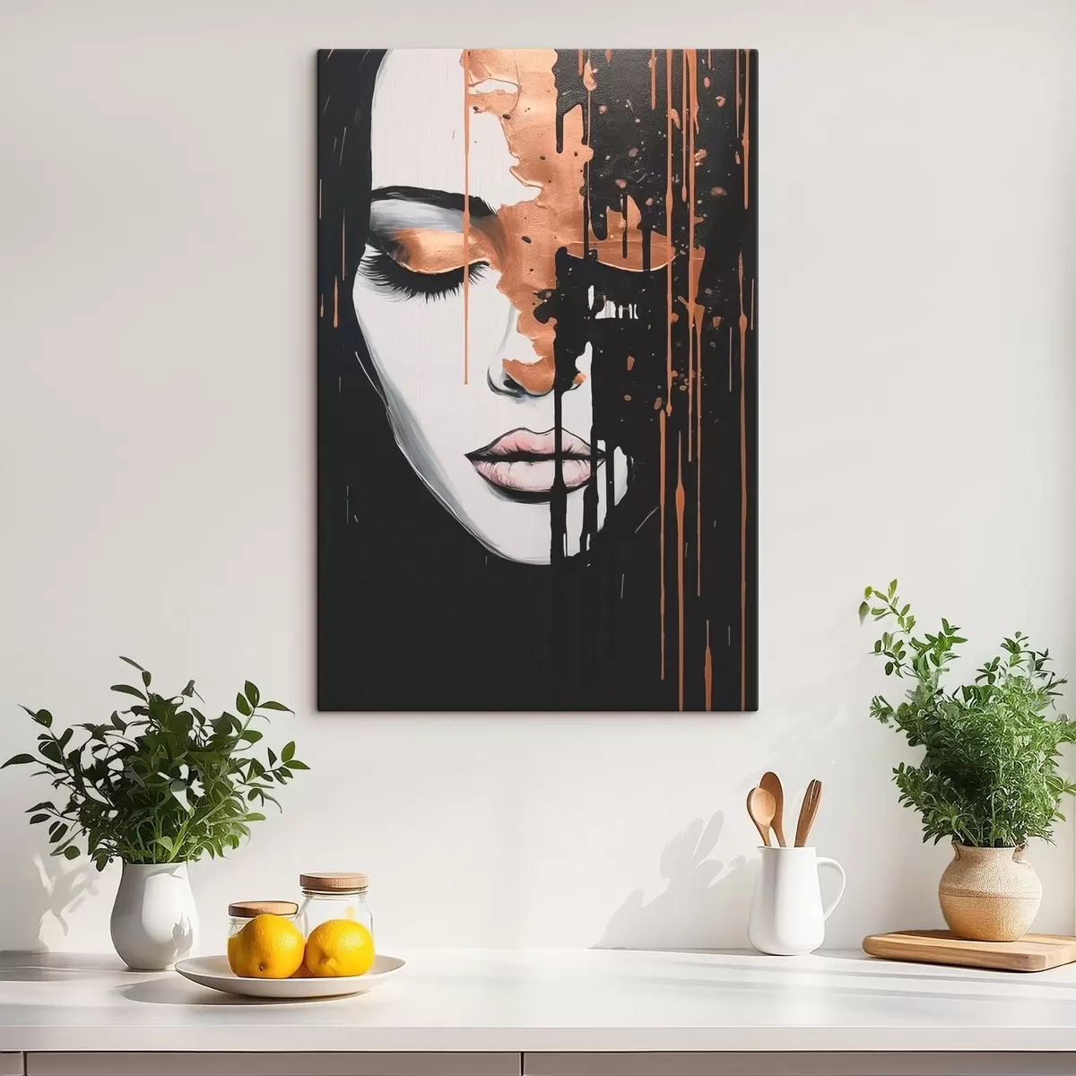 Картина Абстрактний портрет дівчини s46803