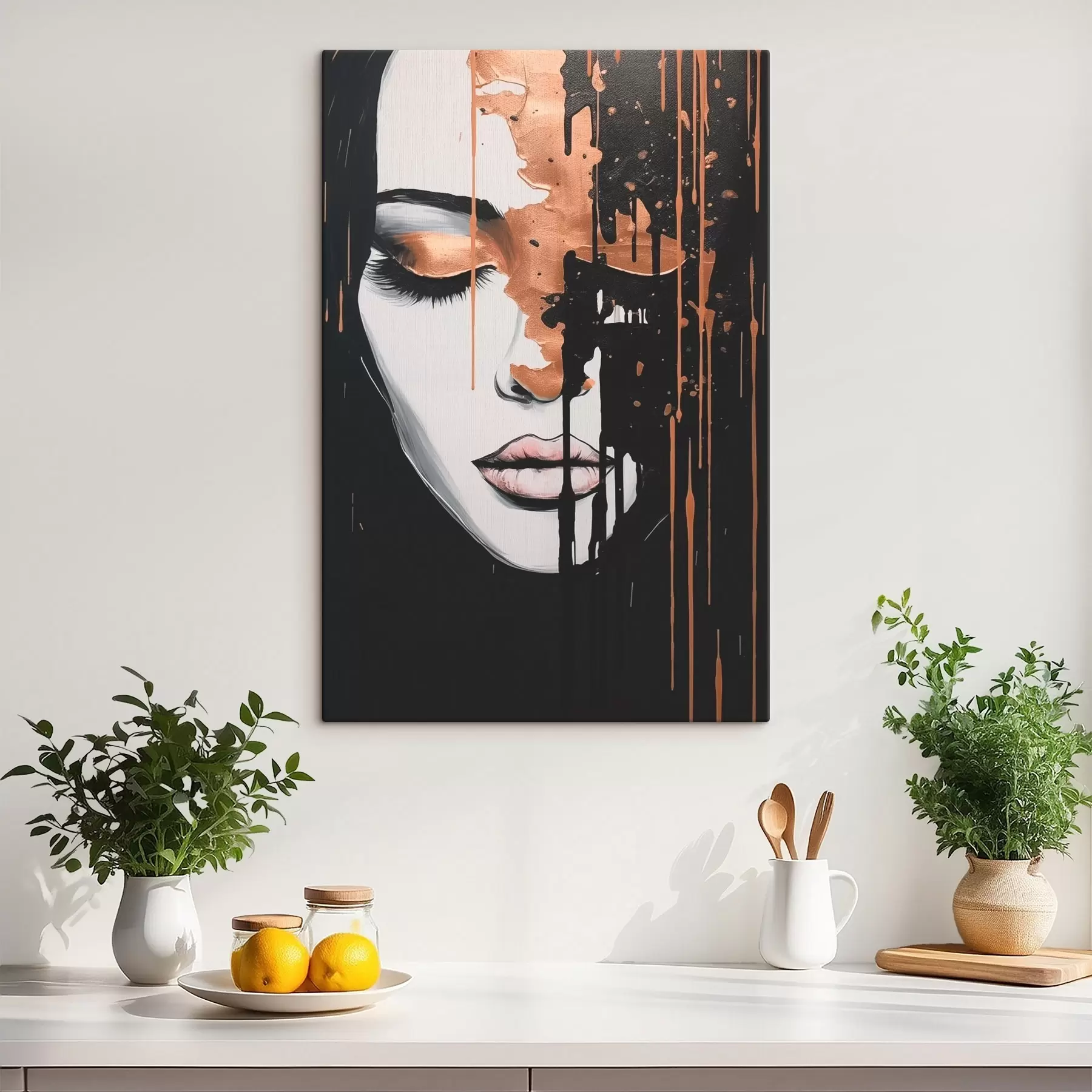 Картина Абстрактний портрет дівчини s46803