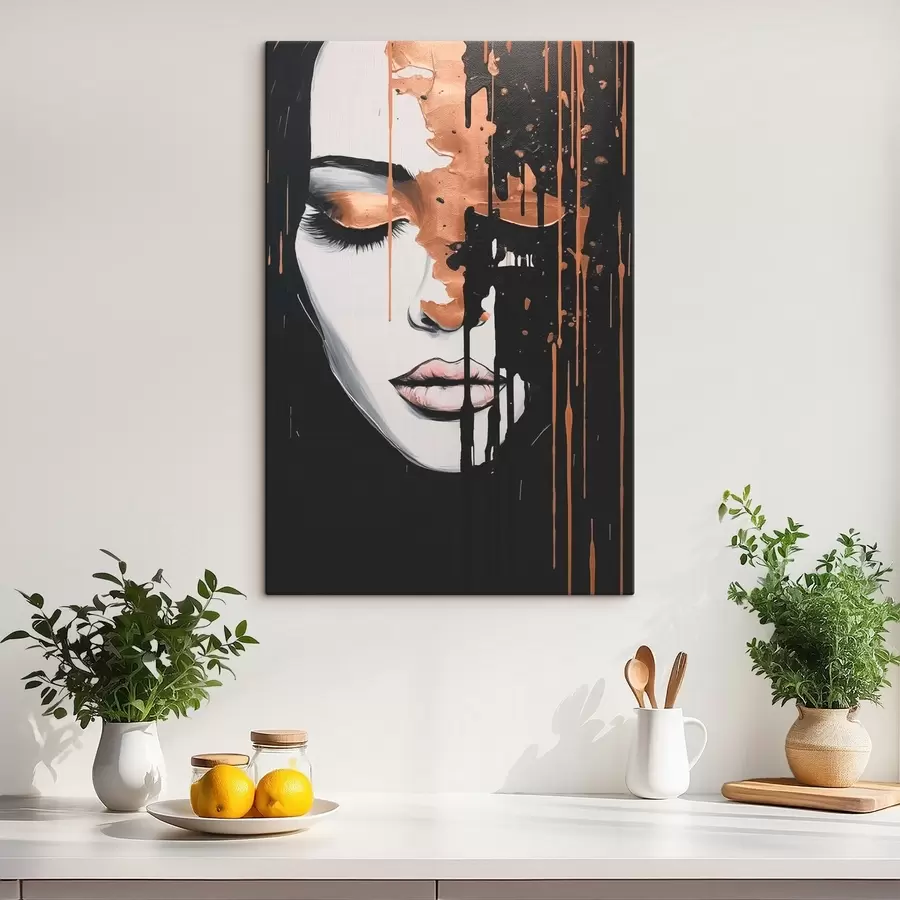 Картина Абстрактний портрет дівчини s46803