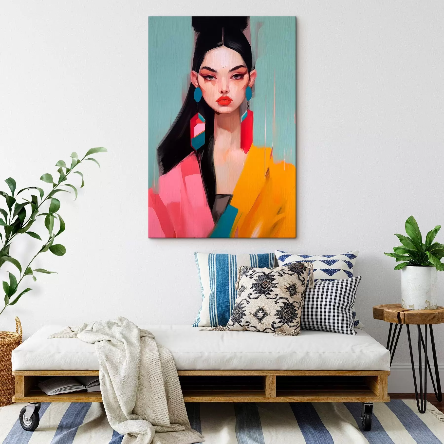 Картина Абстрактний модний портрет s46808