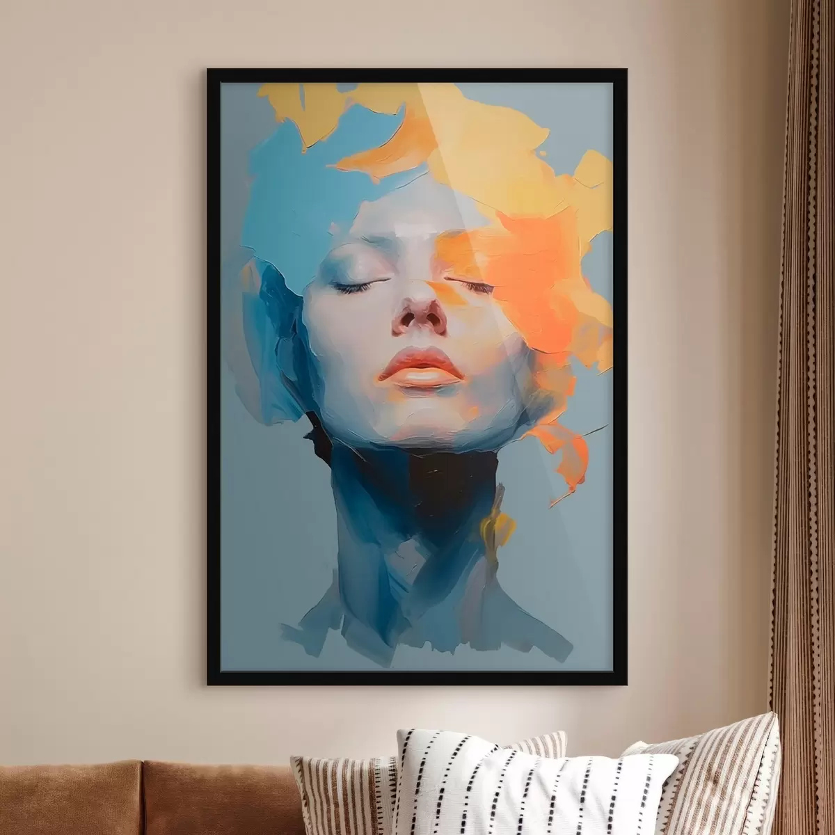 Постер Дівчина у фарбі f46810