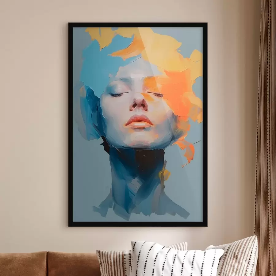 Картина Дівчина у фарбі f46810