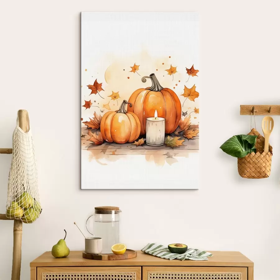 Картина Осіння композиція, імітація акварелі s46770