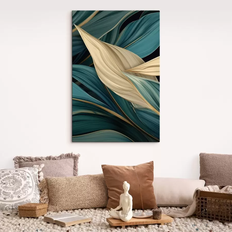 Картина Великі абстрактні листя s46880