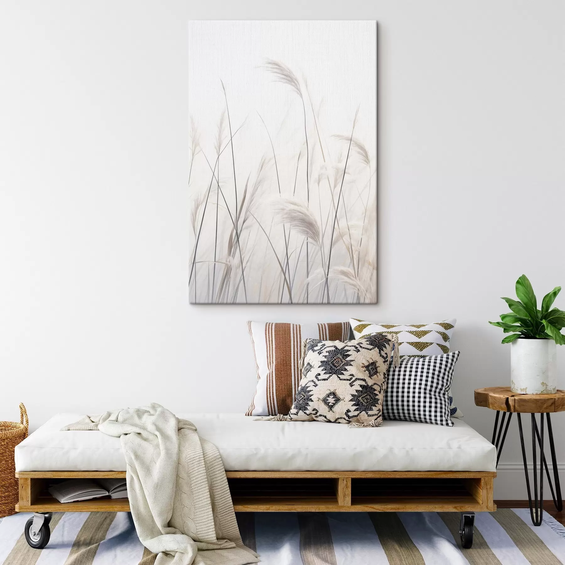 Картина Рослини на світлому тлі s46883