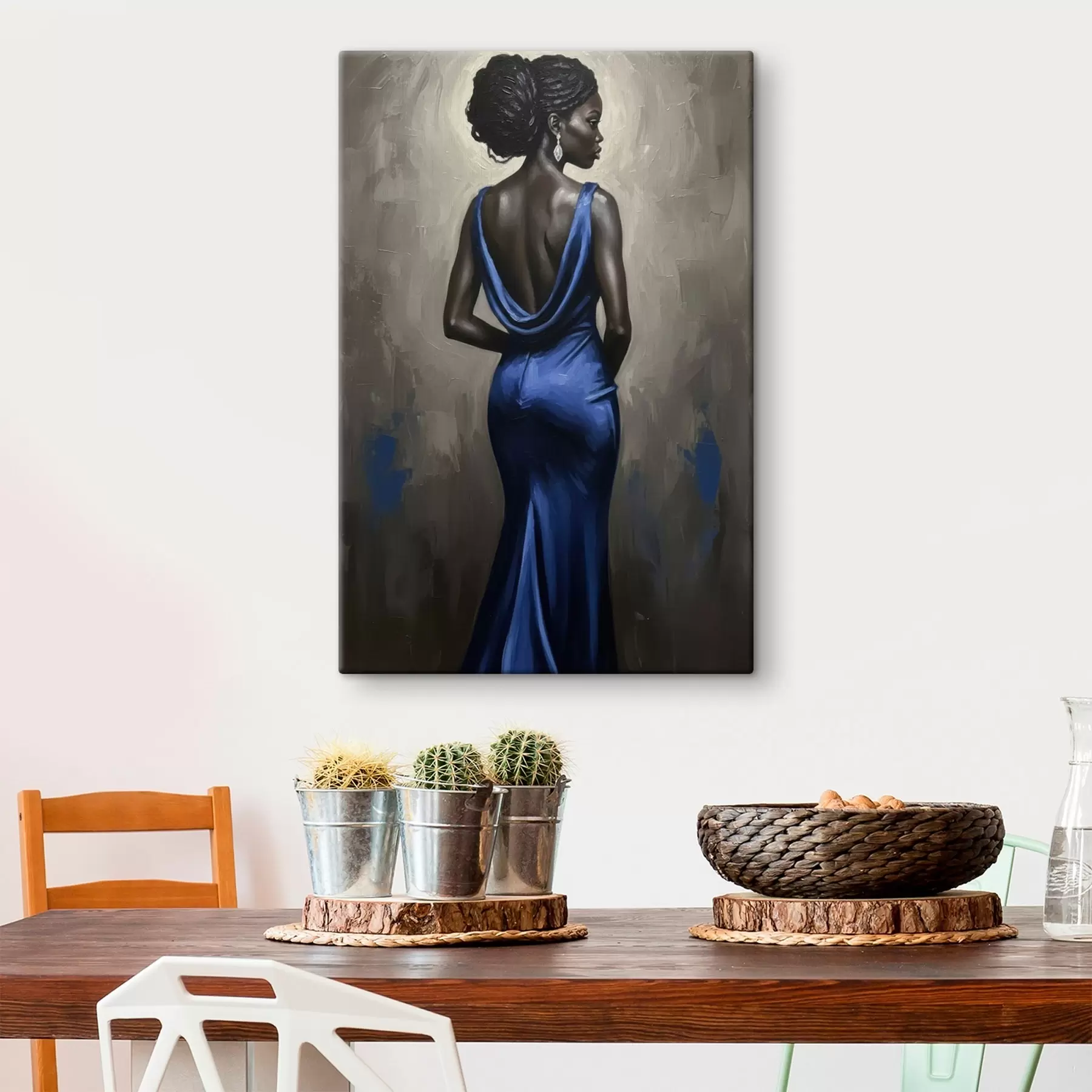 Картина Дівчина в сукні s46856