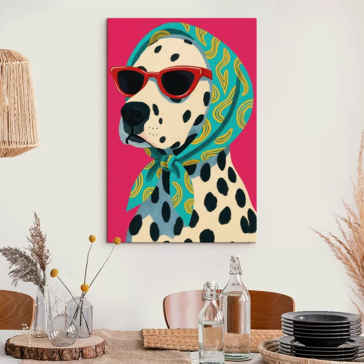 Картина Собака в шарфі s46858