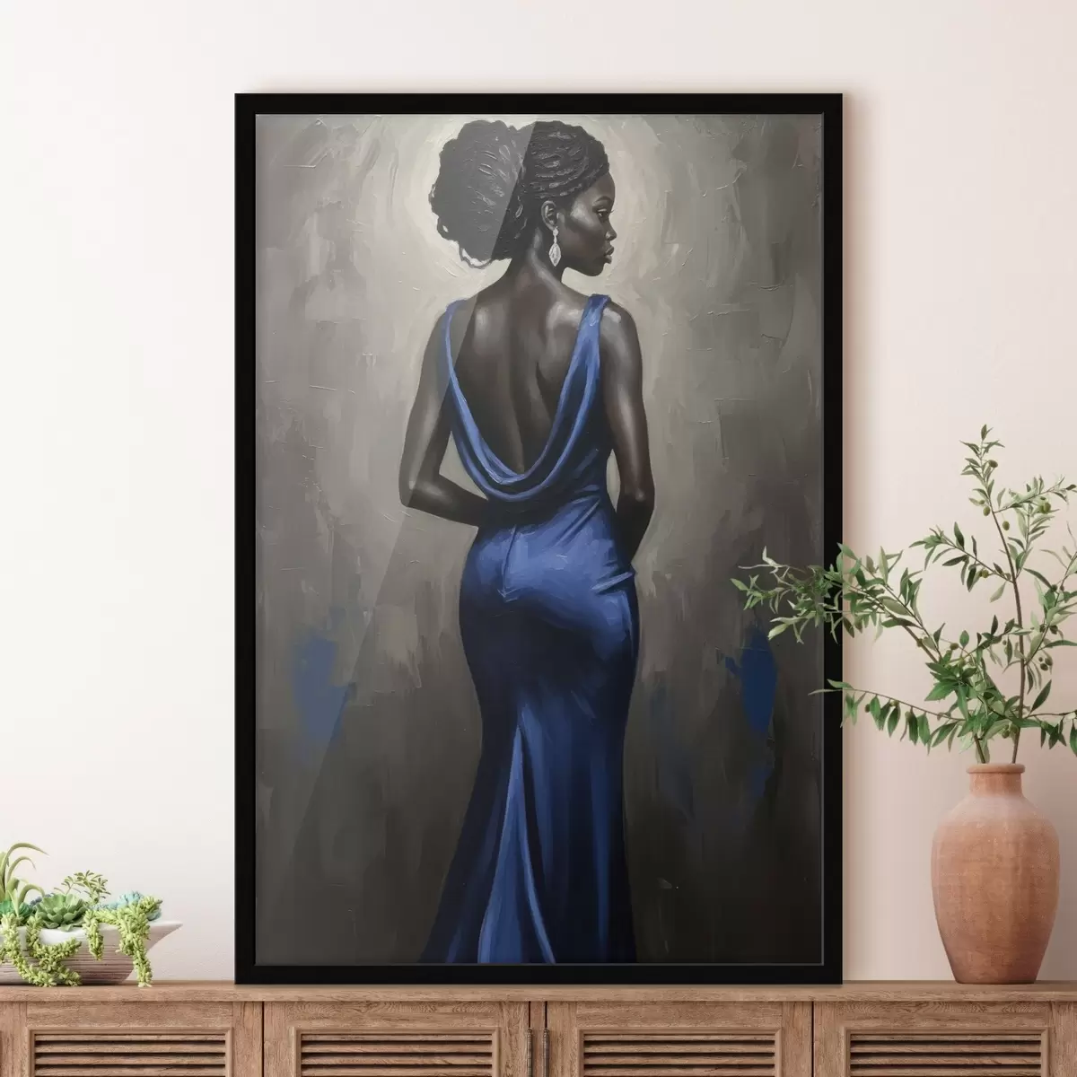 Постер Дівчина в сукні f46856