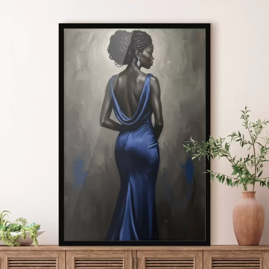 Картина Дівчина в сукні f46856