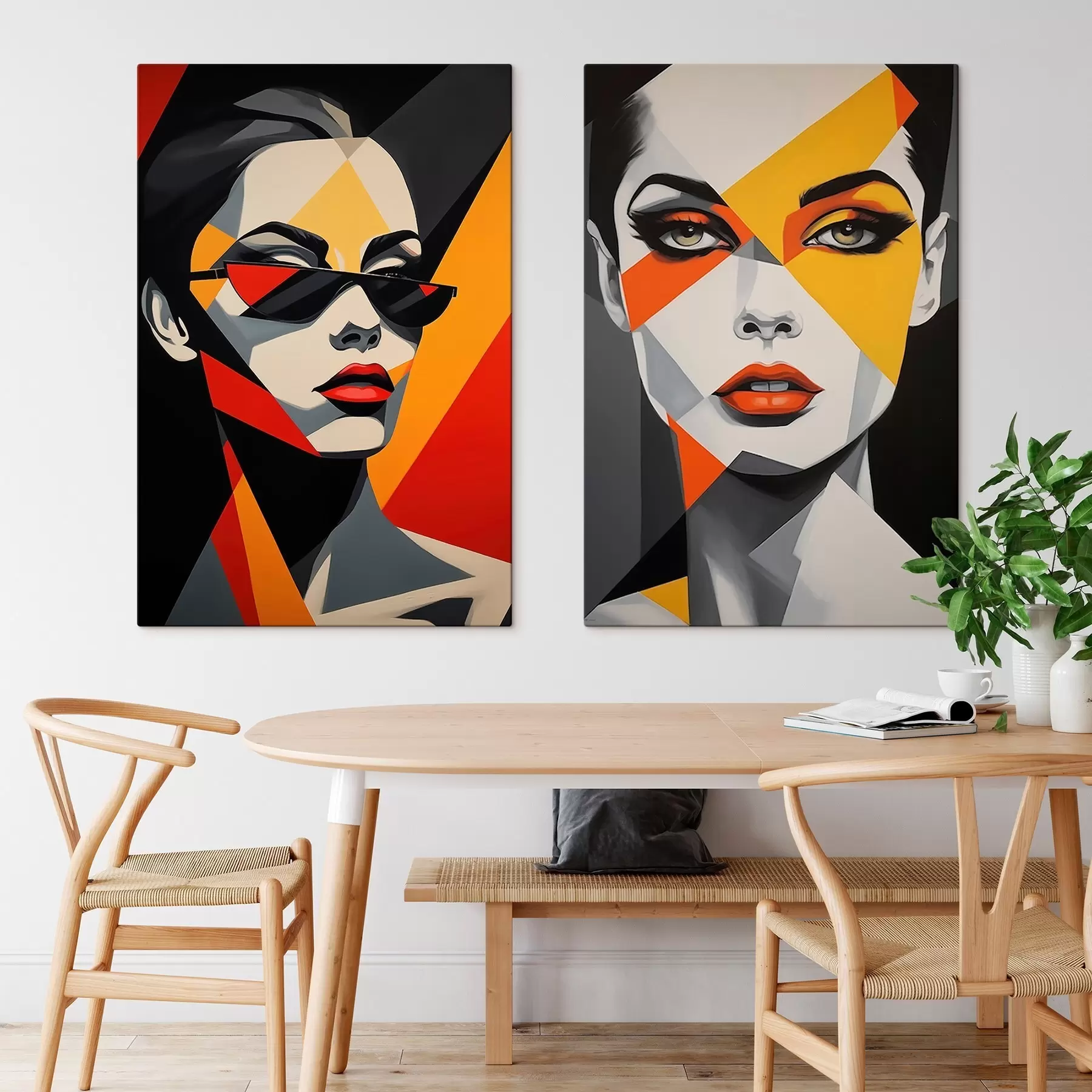 Картина Абстрактні портрети m01077