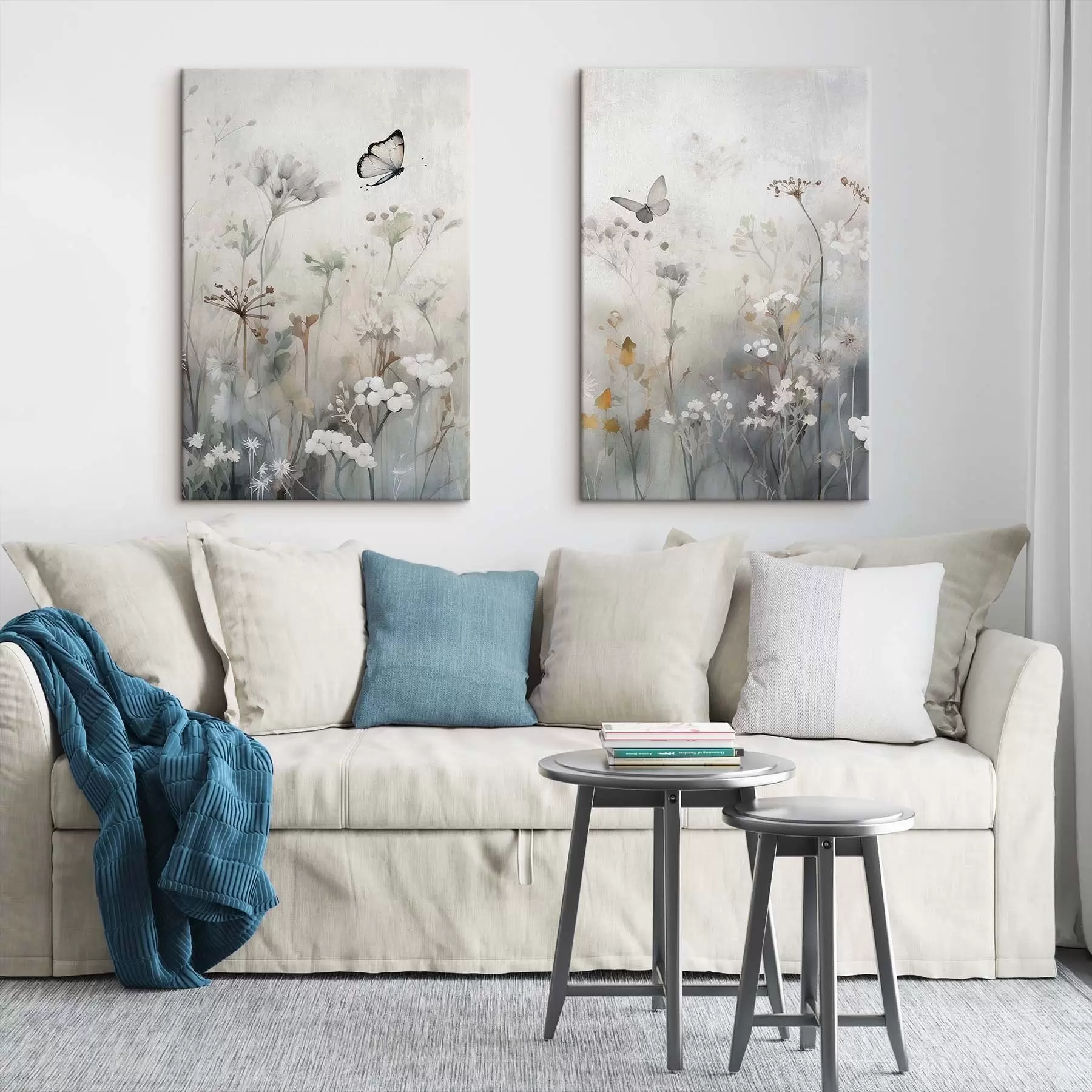 Картина Метелики та польові квіти m01072