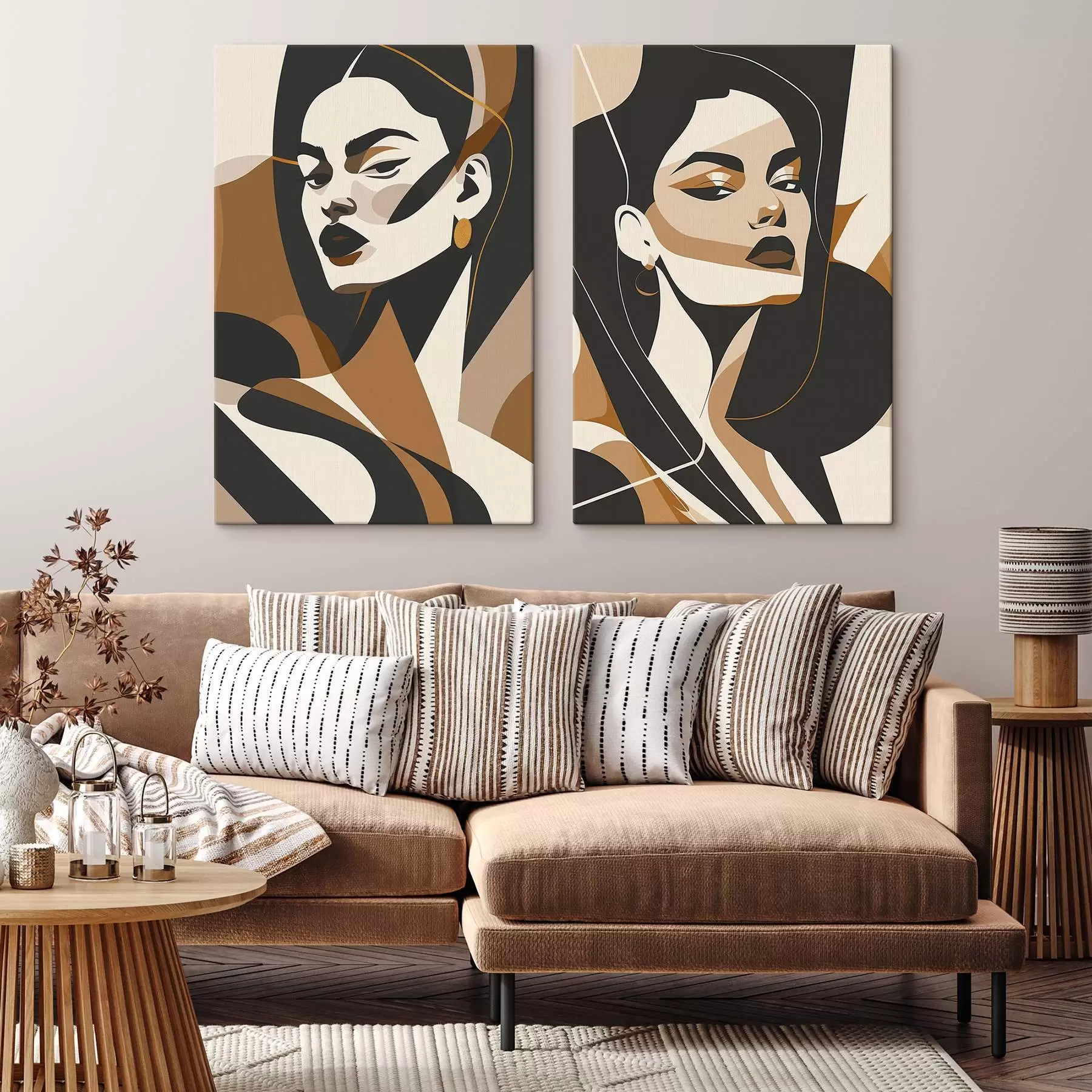 Картина Абстрактні жіночі портрети m01075