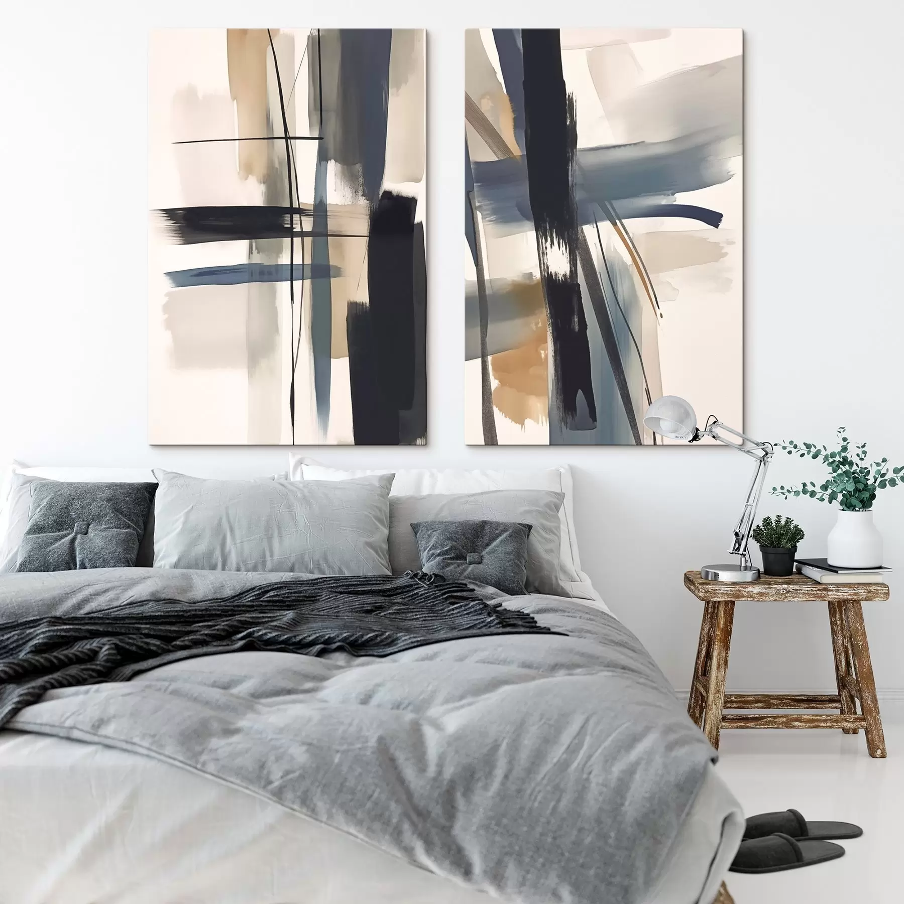 Картина Абстрактна імітація мазка пензлем m01076