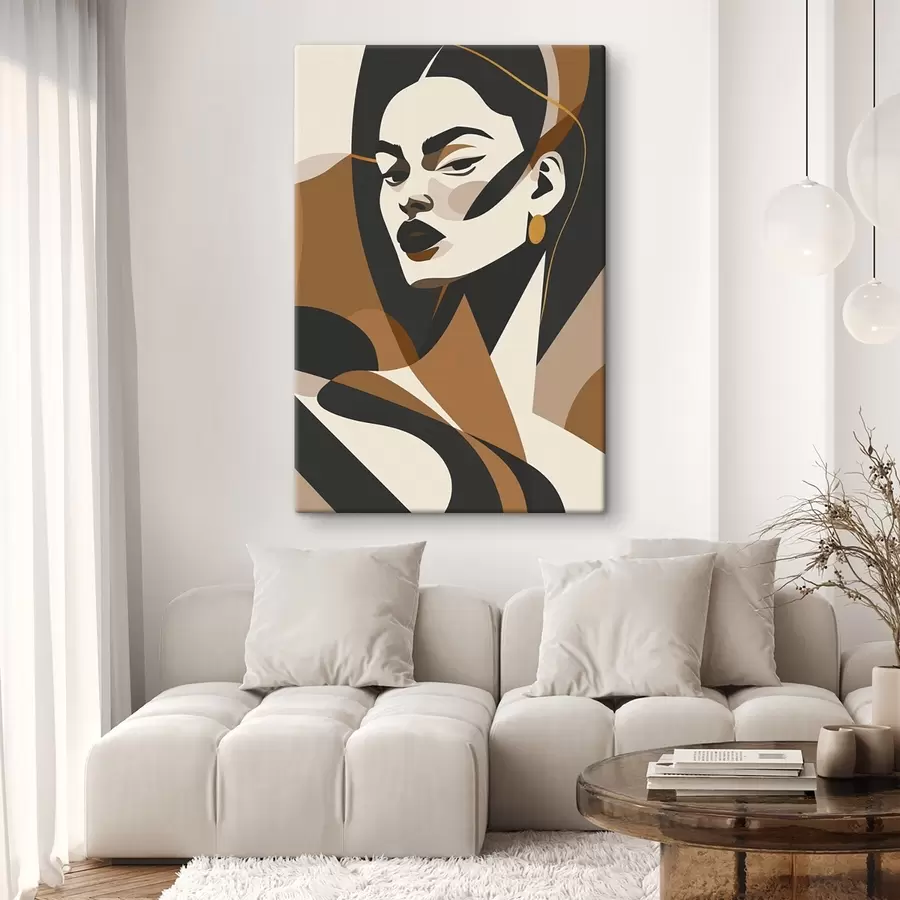 Картина Абстрактний портрет жінки s46905